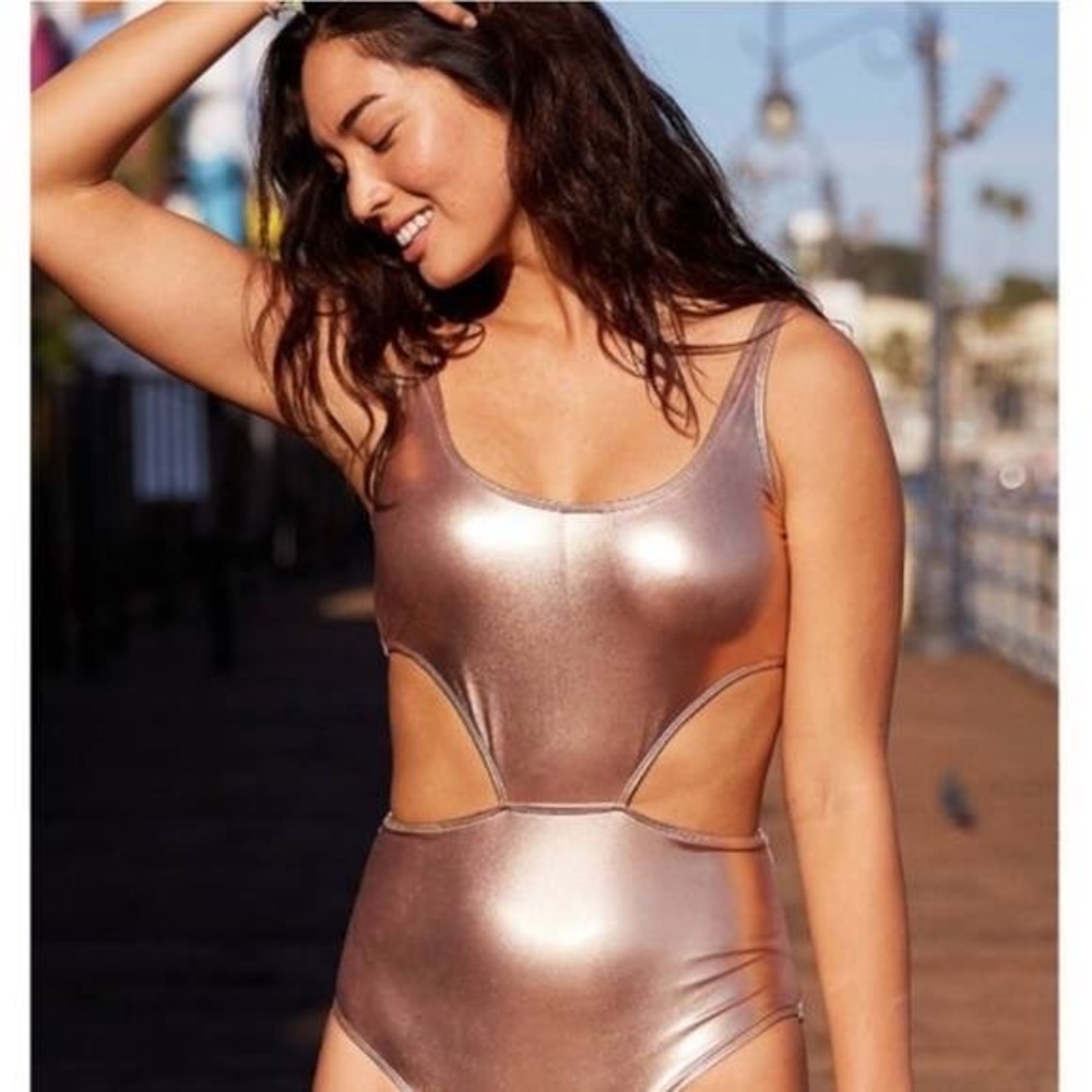 NWT Aerie Rose Gold One Piece
